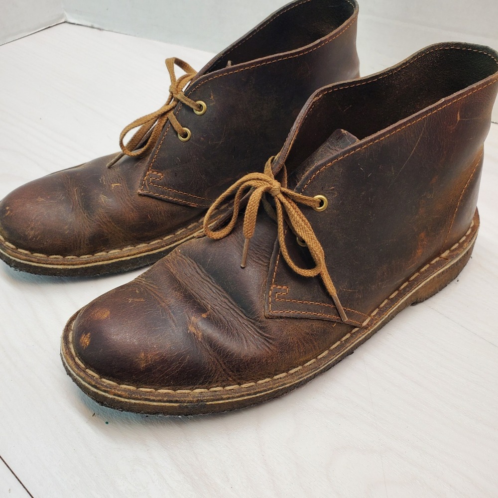 Clarks Originals Desert Boot Mens 7.5 M Beeswax Leather Chukka Brown Gorpcore